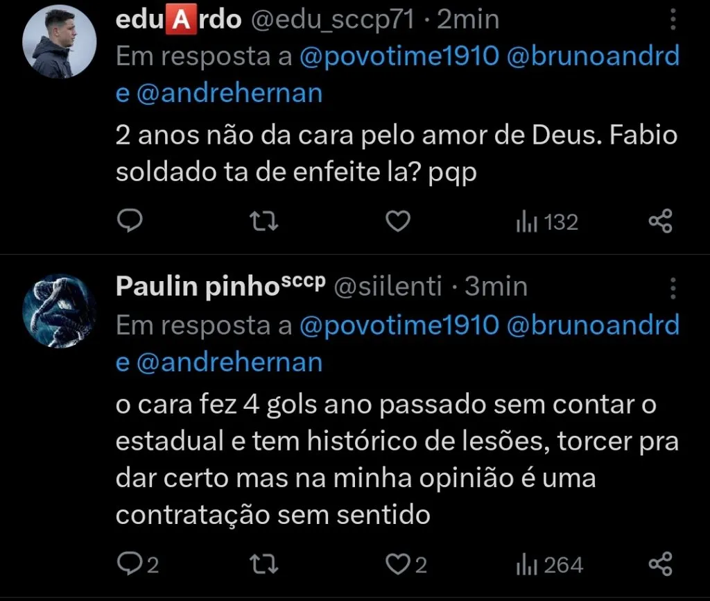 Repercussão via Twitter