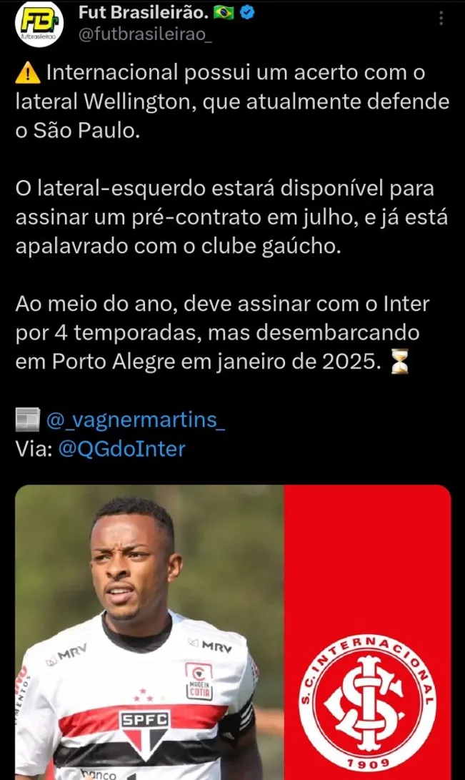 Repercussão via Twitter
