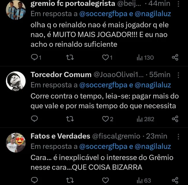 Repercussão via Twitter