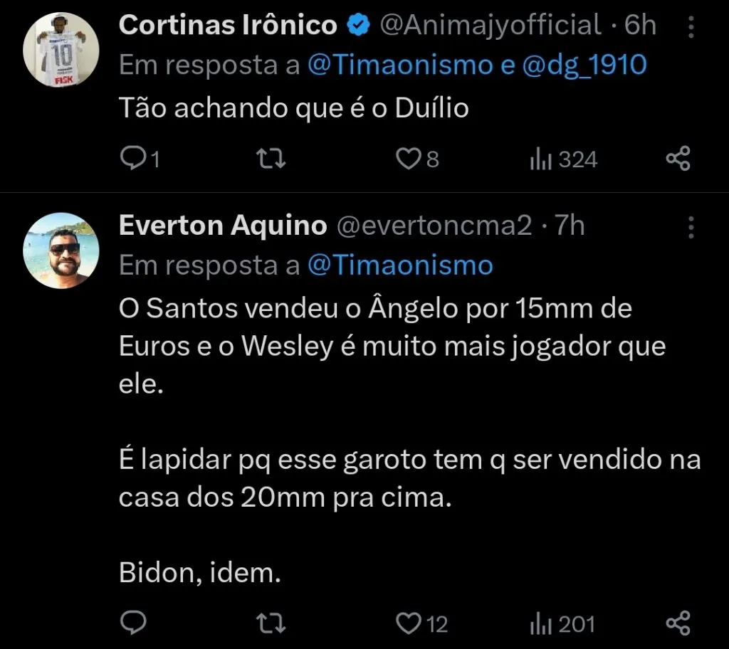 Repercussão via Twitter