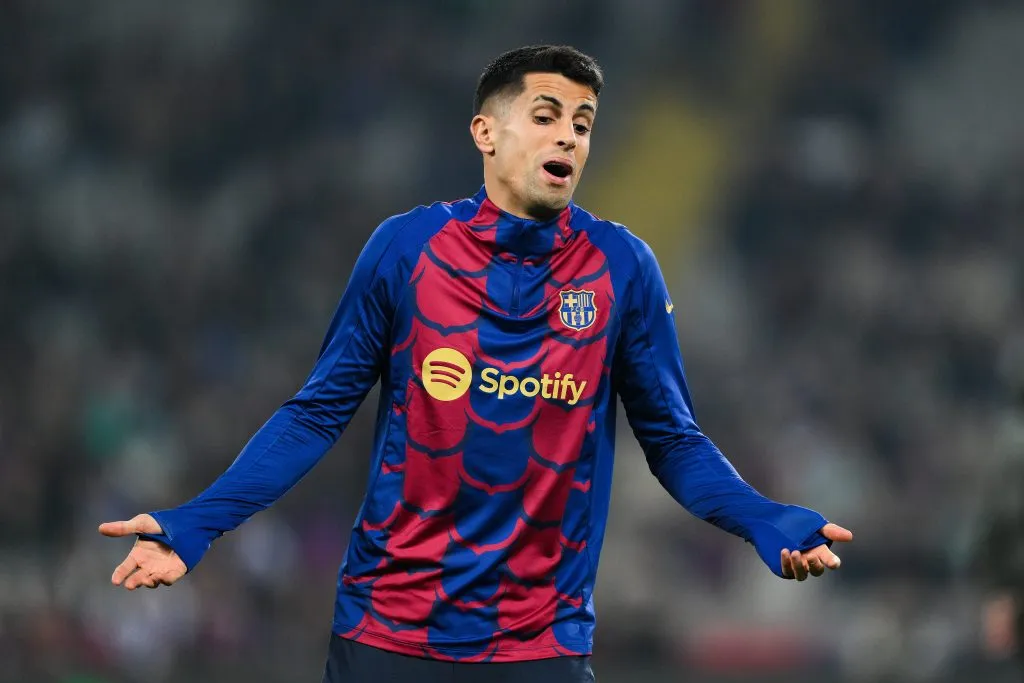 BARCELONA, SPAIN – JANUARY 27: Joao Cancelo do FC Barcelona (Photo by David Ramos/Getty Images)