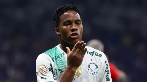 Endrick virou exemplo em coletiva de Abel Ferreira no Palmeiras (Foto: Cesar Greco/Palmeiras/Divulgação)