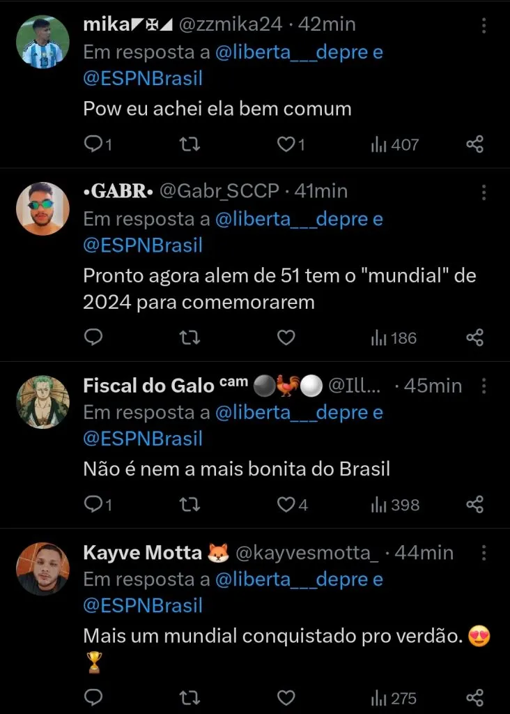 Repercussão via Twitter