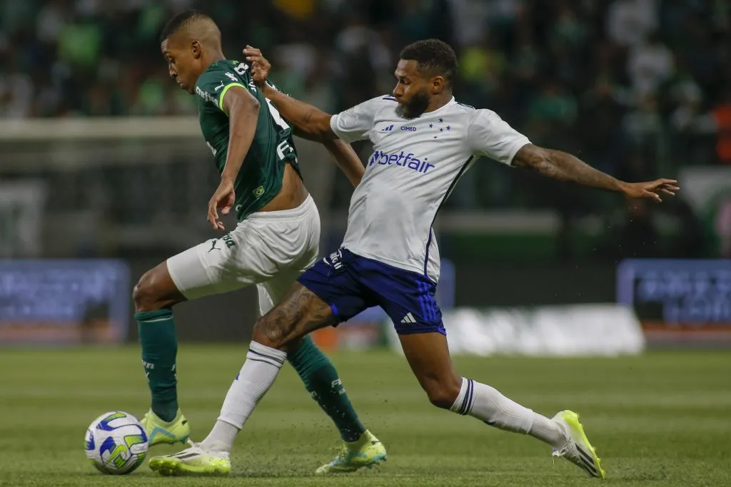 Wesley contra o Palmeiras. (Photo by Miguel Schincariol/Getty Images)