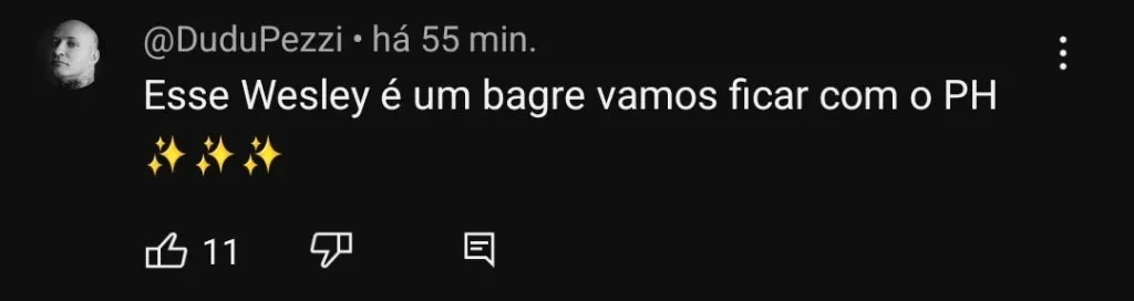 Repercussão via YouTube