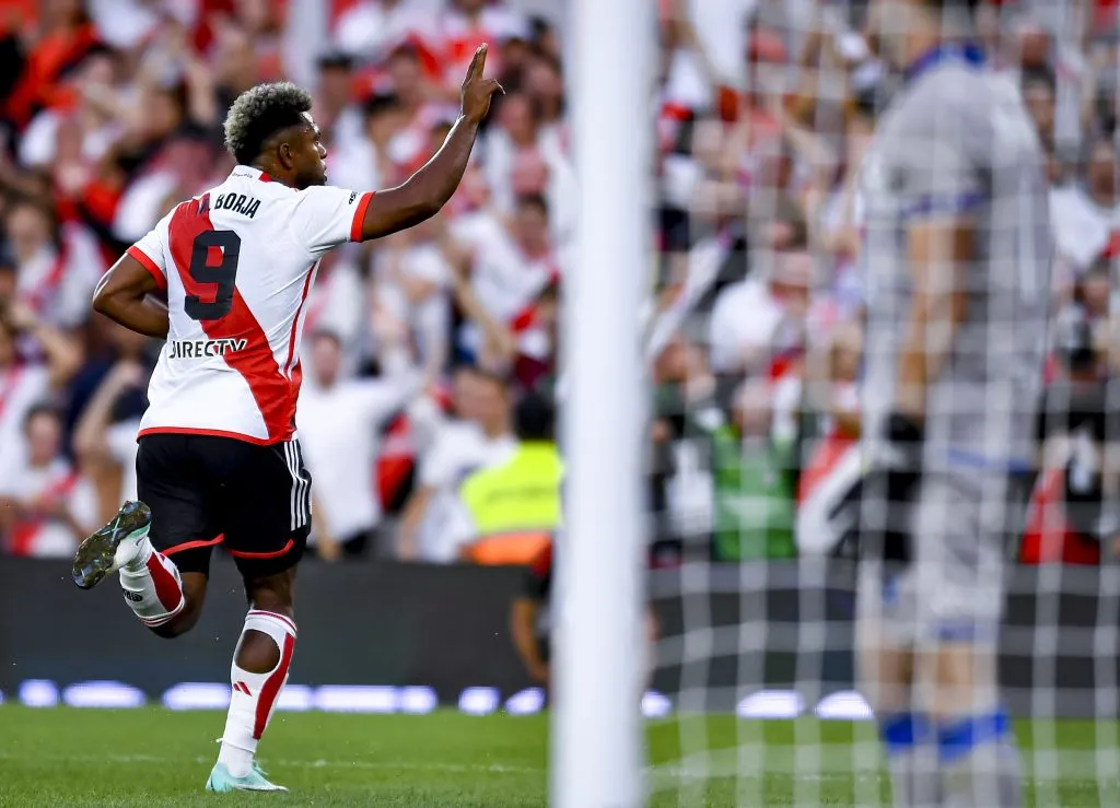 Borja está voando no River Plate. Foto: Marcelo Endelli/Getty Images