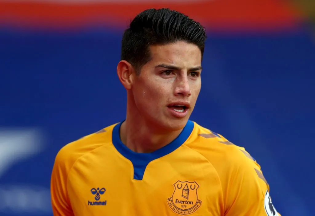 James nos tempos de Everton (Photo by Clive Rose/Getty Images)