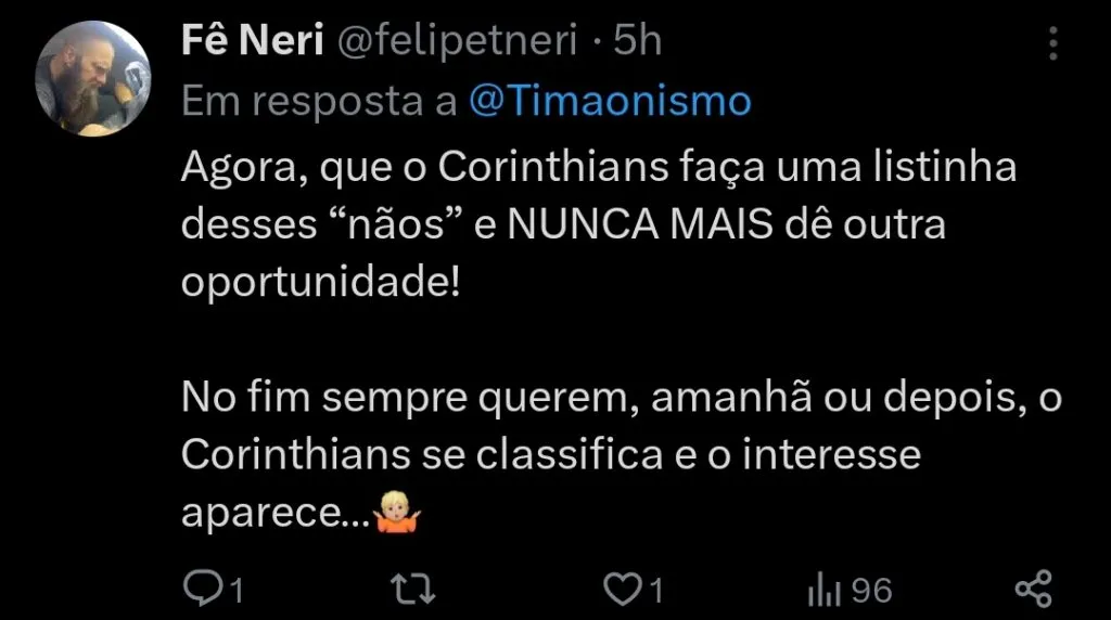 Repercussão via Twitter