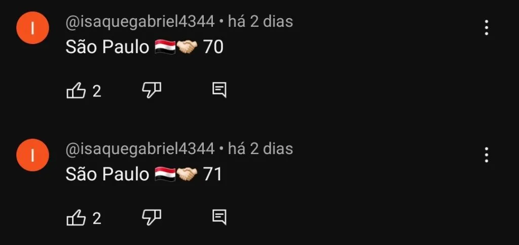 Repercussão via YouTube