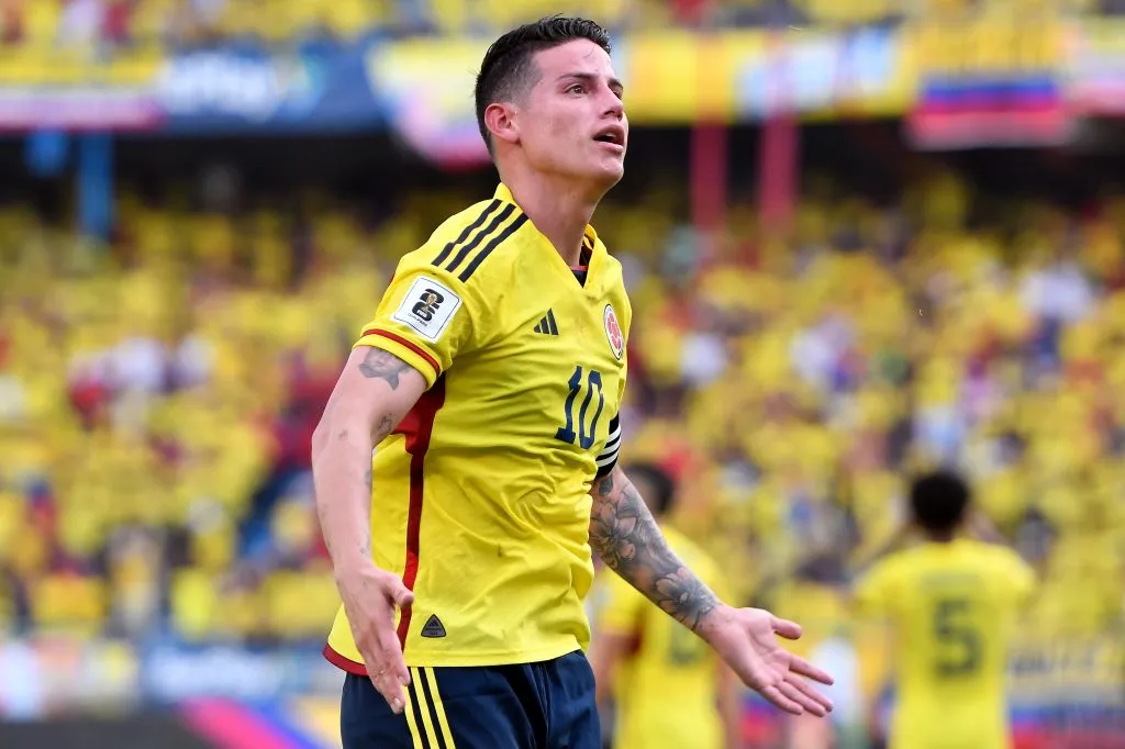 James em ação pela Colômbia (Photo by Gabriel Aponte/Getty Images)