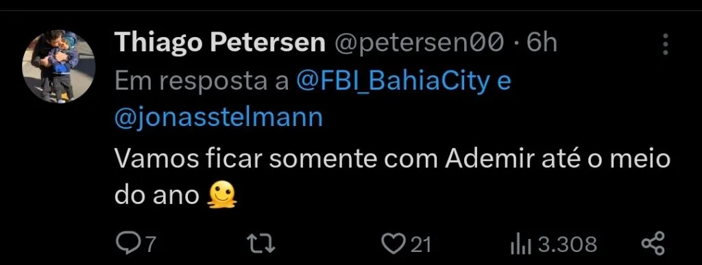 Repercussão via Twitter