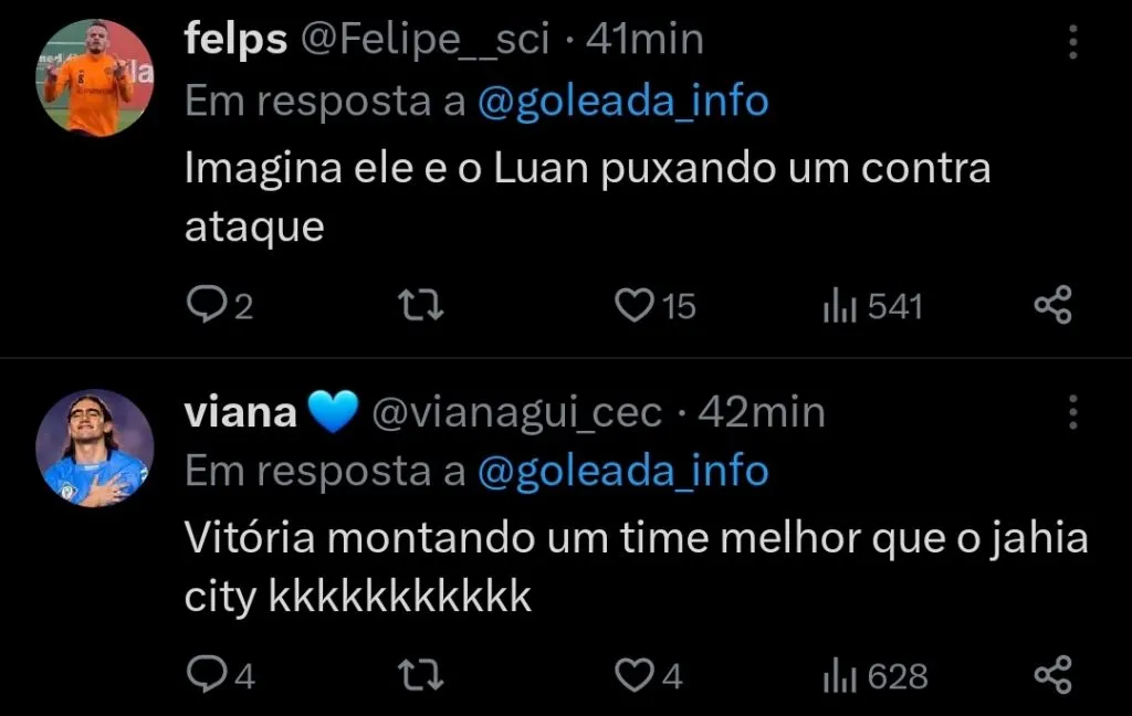 Repercussão via Twitter