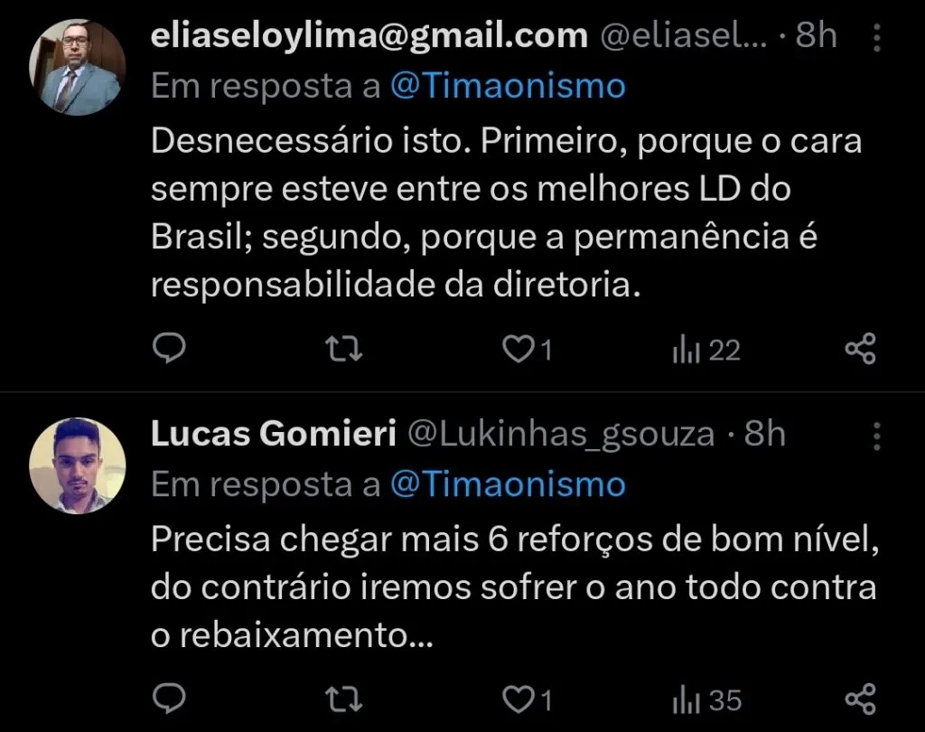Repercussão via Twitter