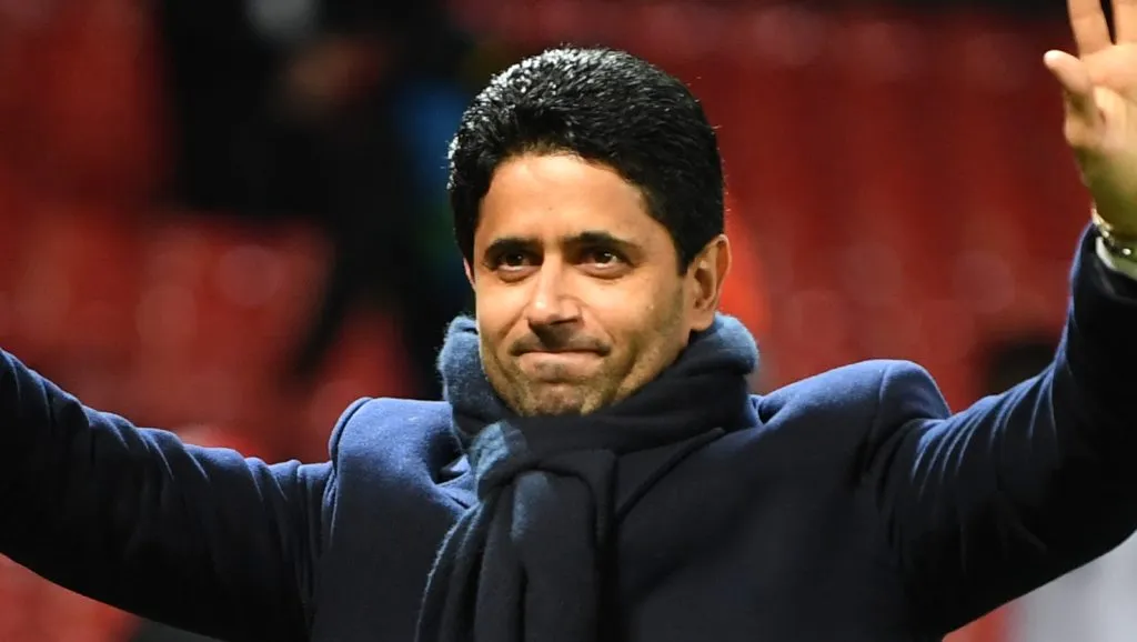 Nasser Al-Khelaifi bateu o martelo (Foto: Michael Regan/Getty Images)