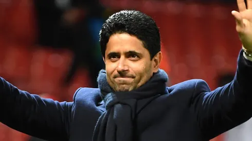 Nasser Al-Khelaifi, President of PSG . (Photo by Michael Regan/Getty Images)