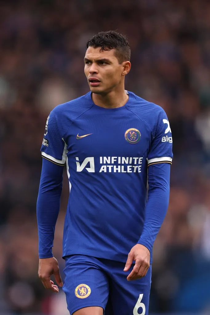 Thiago Silva pode sair do Chelaea no fim da temporada. Foto: Alex Pantling/Getty Images