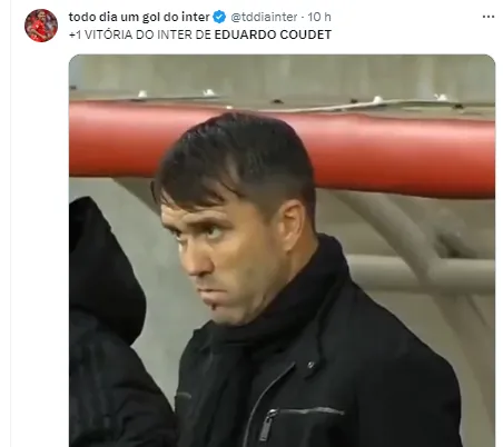 Torcedor comenta sobre Coudet