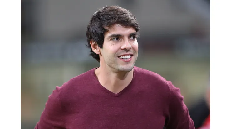 MILAN, ITALY - AUGUST 31: Ricardo Kaka looks on before the serie A match between AC Milan and AS Roma at Stadio Giuseppe Meazza on August 31, 2018 in Milan, Italy. (Photo by Marco Luzzani/Getty Images)