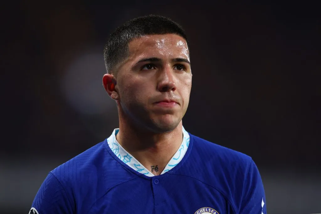 Enzo Fernandez of Chelsea  (Photo by Clive Rose/Getty Images)