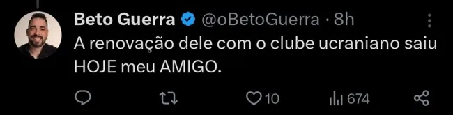 Repercussão via Twitter