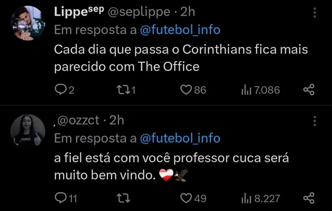 Repercussão via Twitter
