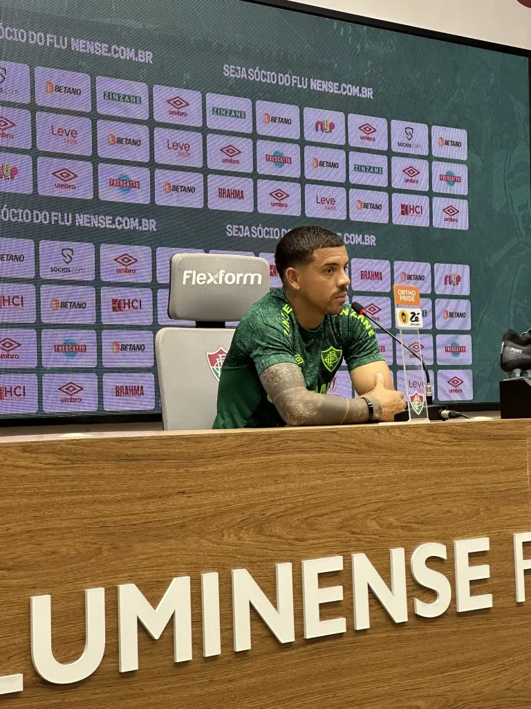 Terans na apresentação do Fluminense. Foto: Divulgação/Twitter Flu