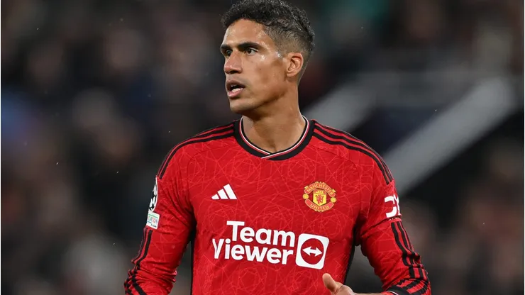 Raphael Varane of Manchester United . (Photo by Michael Regan/Getty Images)