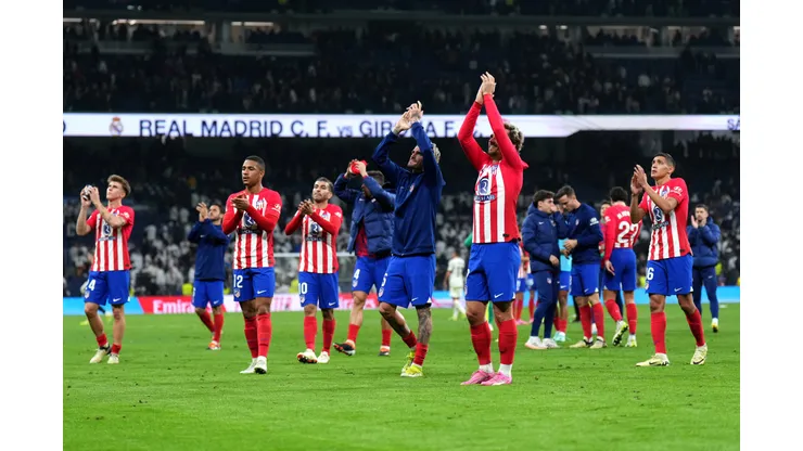 O Atlético de Madrid enfrentou o Real Madrid por La Liga no Santiago Bernabéu, em 4 de fevereiro (Foto: Angel Martinez/Getty Images)