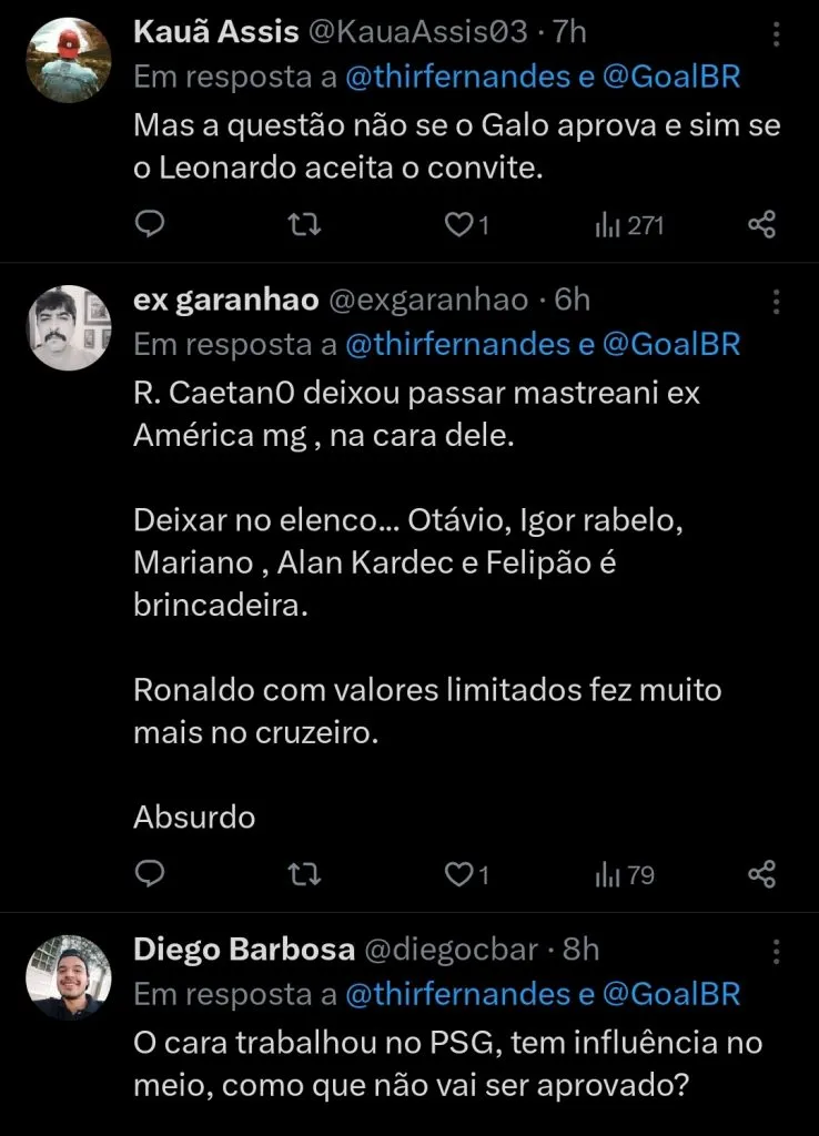 Repercussão via Twitter