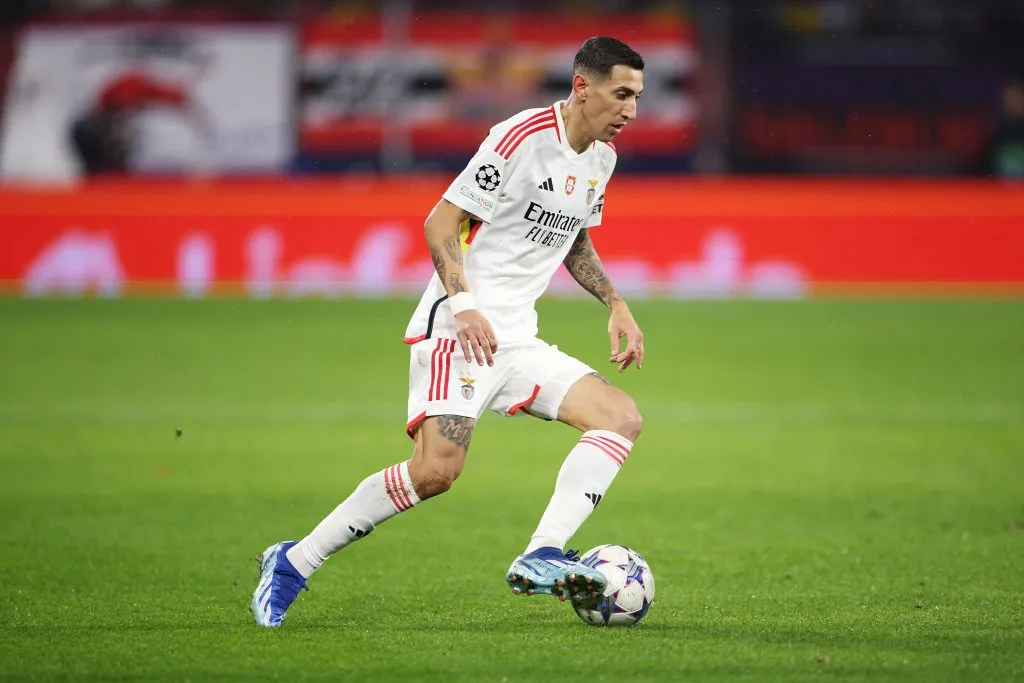 Ángel Di María pelo Benfica. (Photo by Adam Pretty/Getty Images)