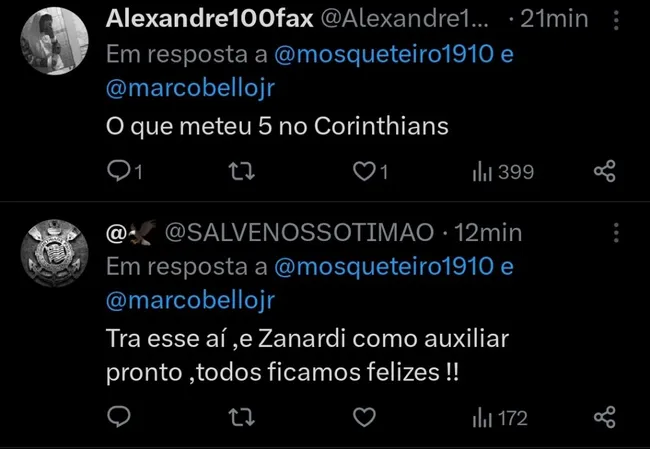 Repercussão via Twitter