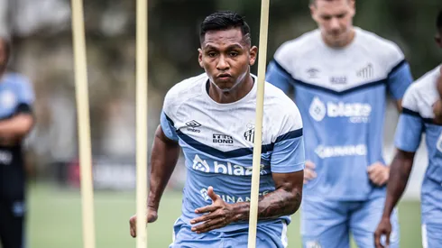 Morelos no Santos (Foto: Raul Baretta/ Santos FC/ Divulgação)