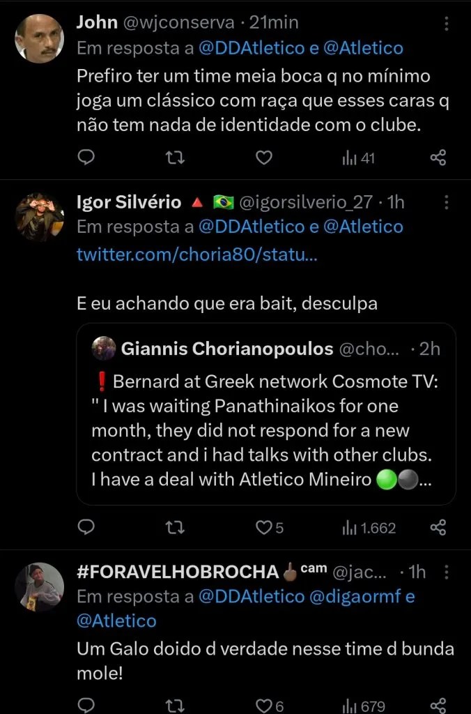 Repercussão via Twitter