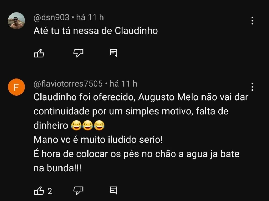 Repercussão via YouTube
