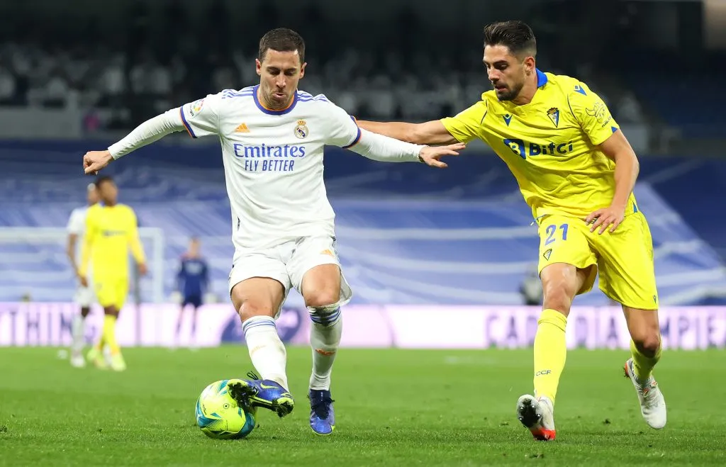 Eden Hazard of Real Madrid . (Photo by Gonzalo Arroyo Moreno/Getty Images)
