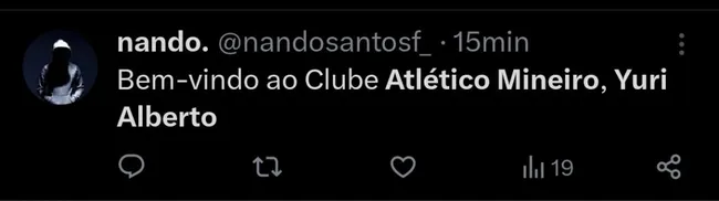 Repercussão via Twitter