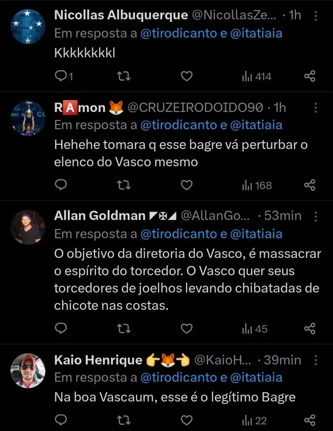 Repercussão via Twitter