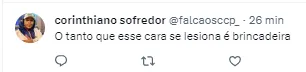 Torcedor se manifesta sobre negociação com o jogador no mercado da bola 