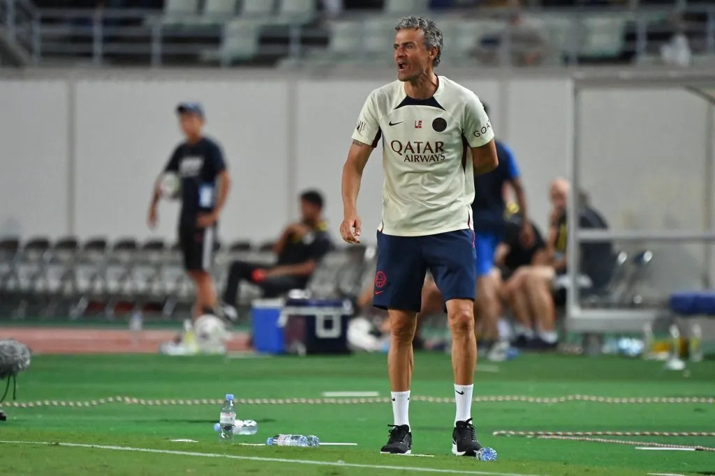 Head Coach Luis Enrique of Paris Saint-Germain  (Photo by Kenta Harada/Getty Images)