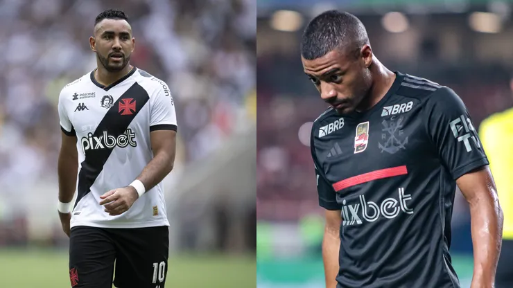 Vasco x Flamengo tem decisão surpreendente nos bastidores. Foto Esq.: Jorge Rodrigues/AGIF e Foto Dir.: Fernando Torres/AGIF