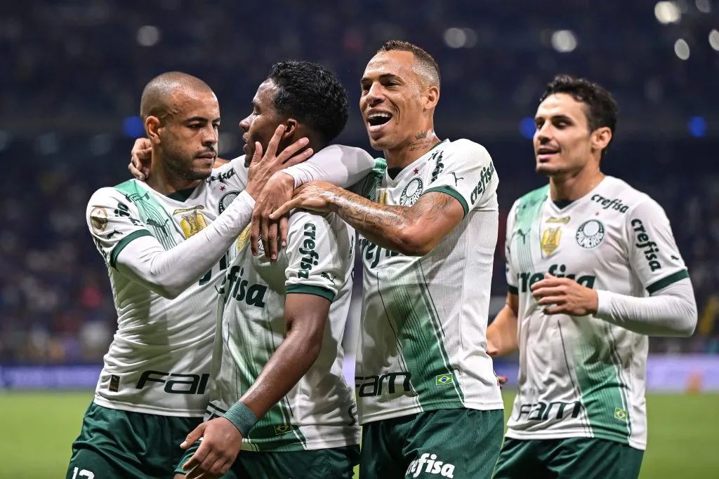Palmeiras celebrates (Photo by Pedro Vilela/Getty Images)