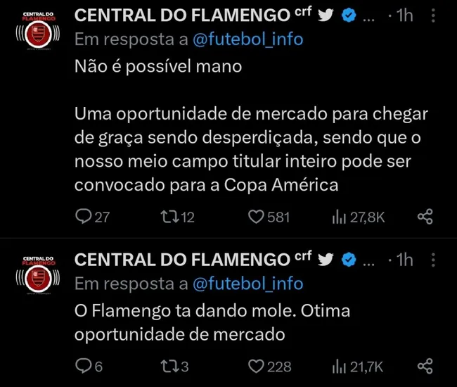 Repercussão via Twitter