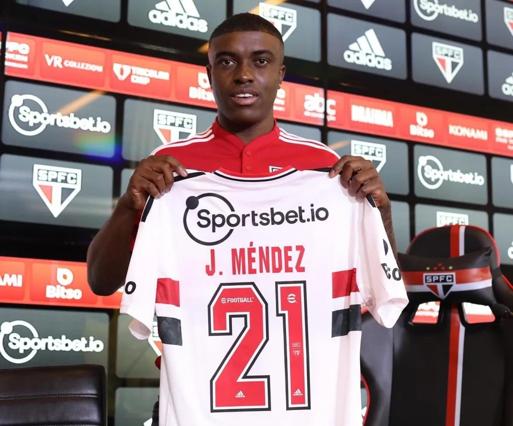 Apresentação de Jhegson Méndez no São Paulo | Foto: divulgação/saopaulofc