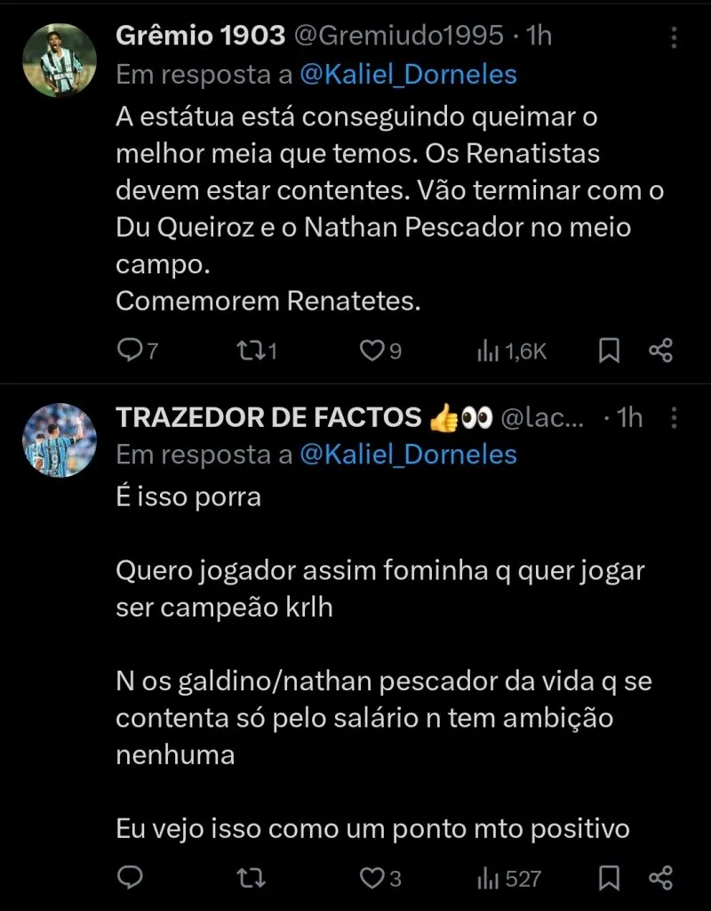 Repercussão via Twitter