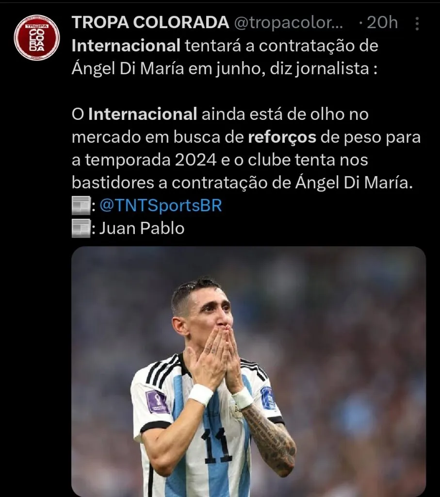 Repercussão via Twitter