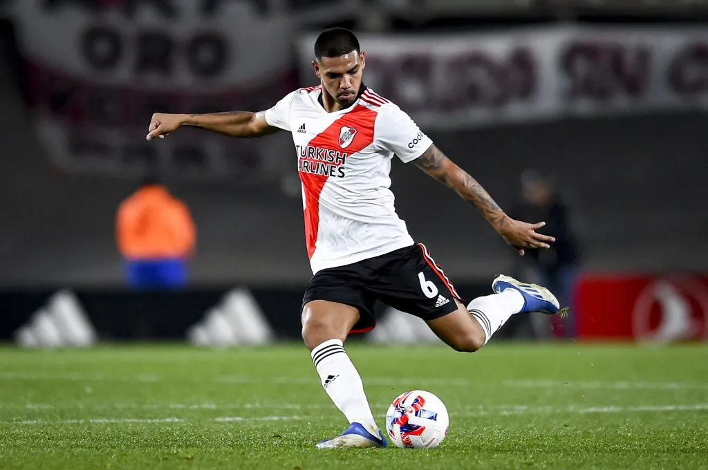 Martínez em ação pelo River Plate. (Photo by Marcelo Endelli/Getty Images)