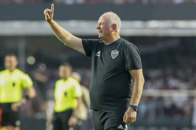 Felipão em partida do Atlético Mineiro. (Photo by Miguel Schincariol/Getty Images)