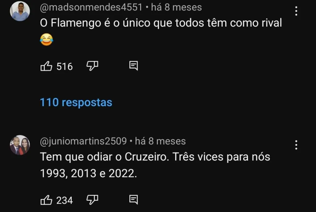 Repercussão via YouTube