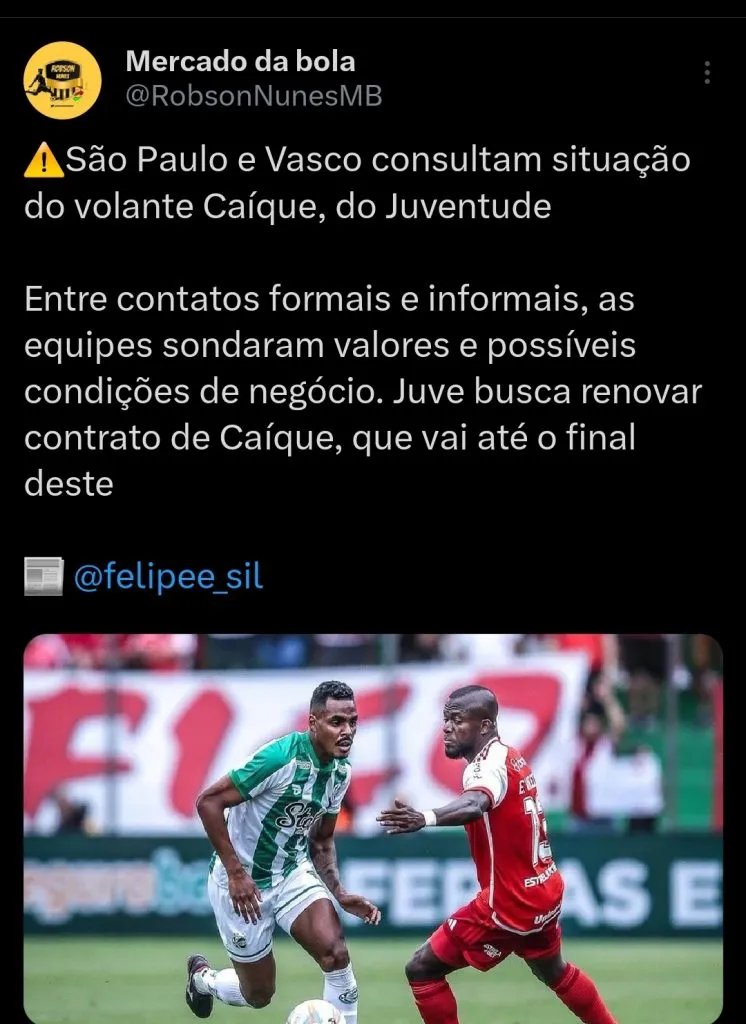 Repercussão via Twitter