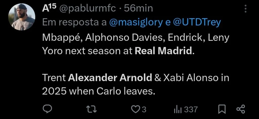 Repercussão via Twitter